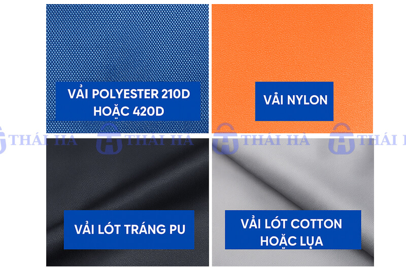 Các loại vải lót balo phổ biến hiện nay