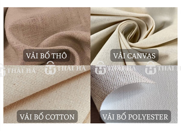 Các loại vải bố phổ biến hiện nay