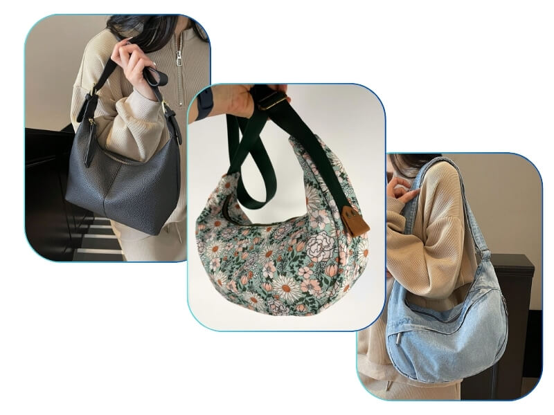 Túi xách hình lưỡi liềm (crescent bag)