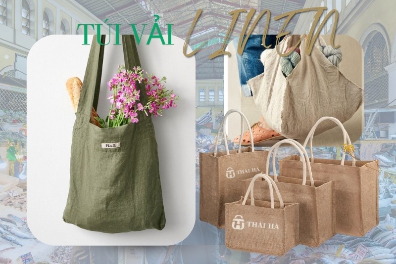 Túi vải đay đi chợ