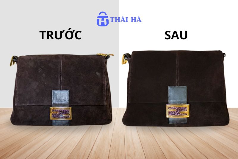 3. Cách làm sạch túi da lộn theo từng loại vết bẩn 