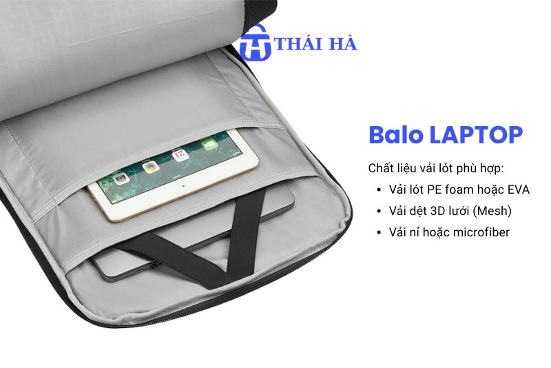 Cách chọn vải lót balo Laptop
