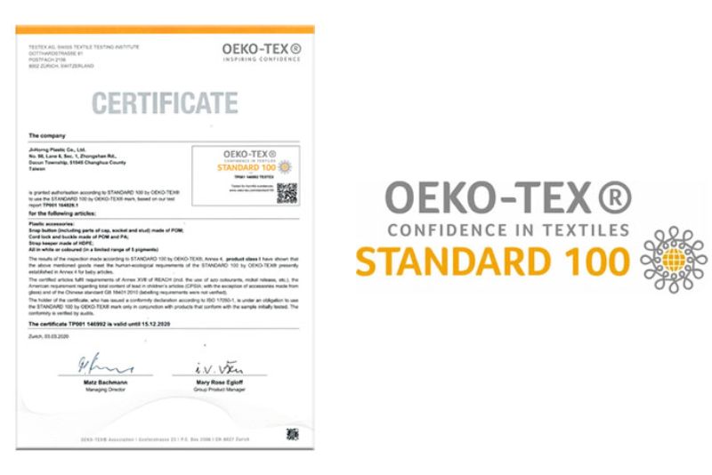 chứng nhận Oeko-Tex® Standard 100