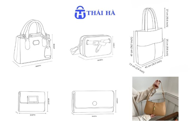 Nguyên tắc và cách tính kích thước túi xách
