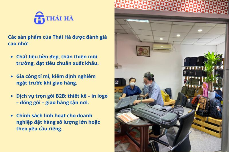 Xưởng may balo, túi xách Thát Hà