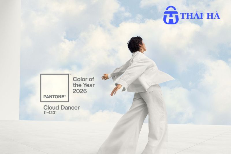 Màu chủ đạo năm 2025 clound dancer