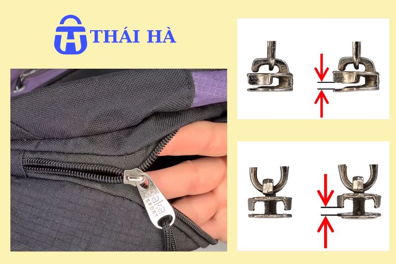 Nguyên nhân khoá kéo cặp không khớp nhau