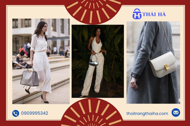 Màu sắc tương sinh: trắng, xám và màu ánh kim