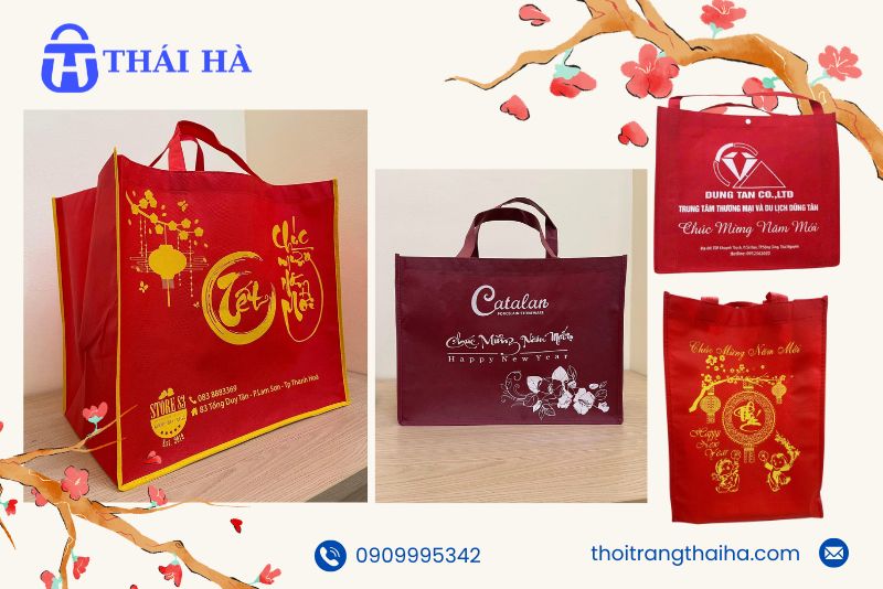 Túi vả không dệt quà tặng tết