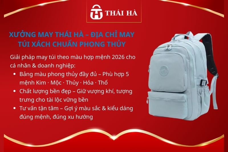 Xưởng may Thái Hà – Địa chỉ may túi xách chuẩn phong thủy