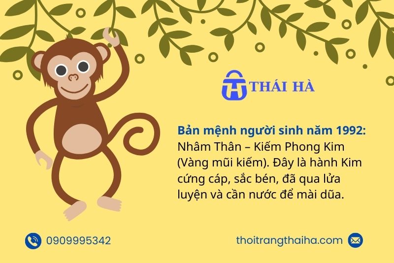 Bản mệnh tuổi Thân năm 1992