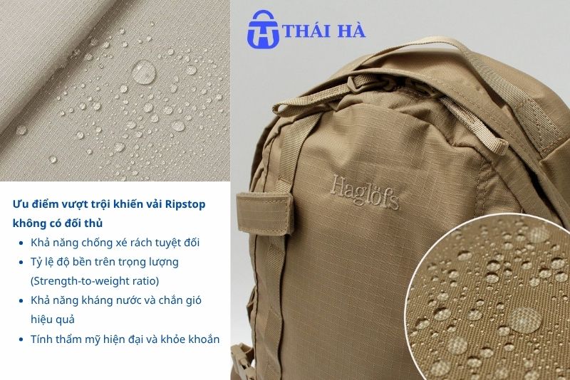 ưu điểm của vài ripstop 