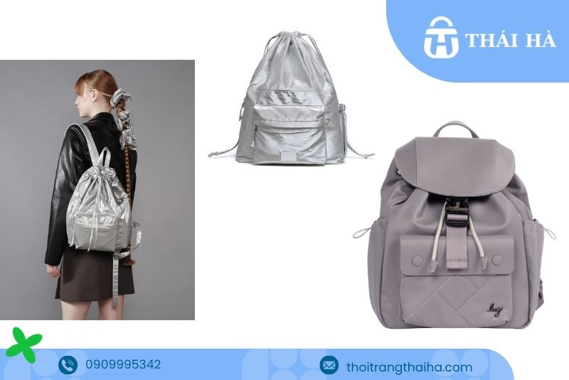 Balo nữ chất vải mềm rủ