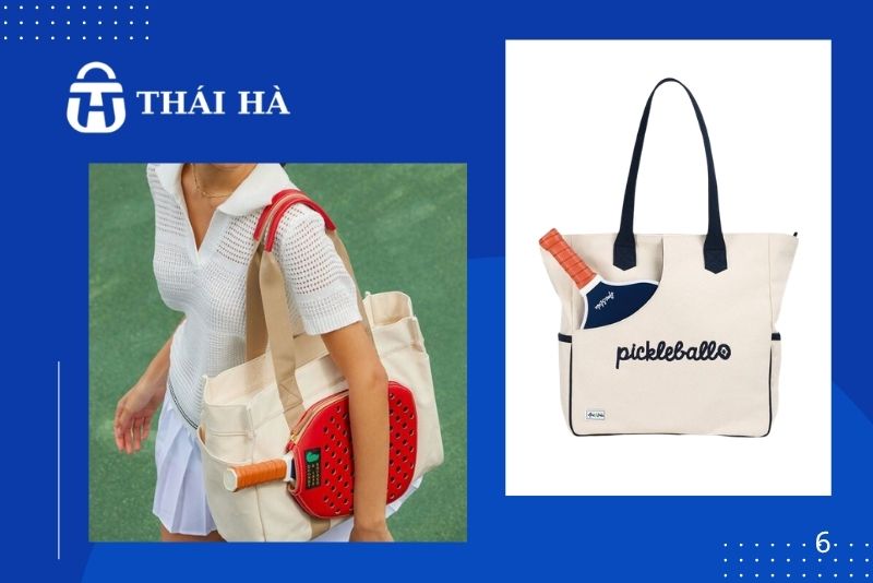 Chất liệu may túi pickleball bằng vải Canvas