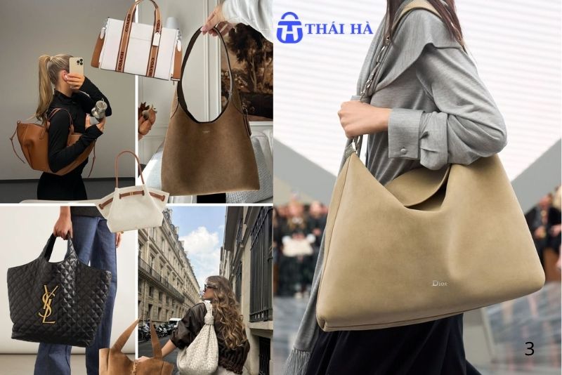 Túi Slouchy Oversized Hobo và tinh thần phóng khoáng