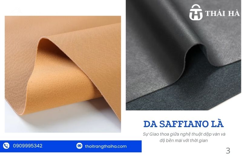 Đặc điểm của da Saffiano