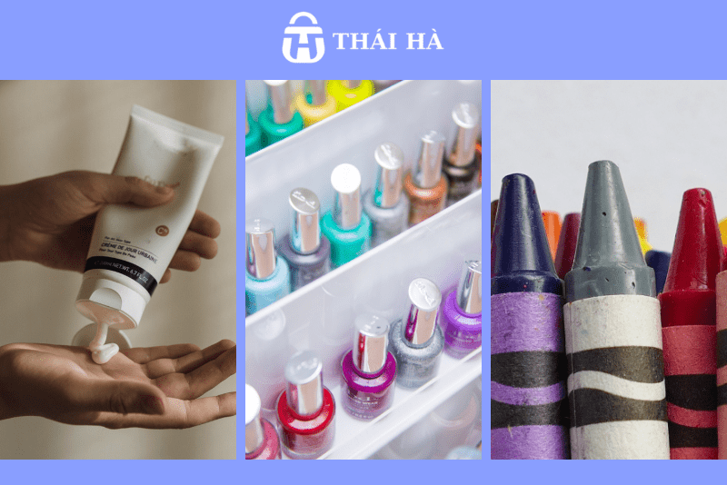 Dùng dưỡng da ta, sáp màu hay sơn móng tay