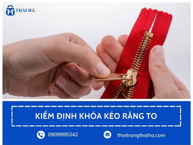 Kiểm định khóa kéo răng to số 8