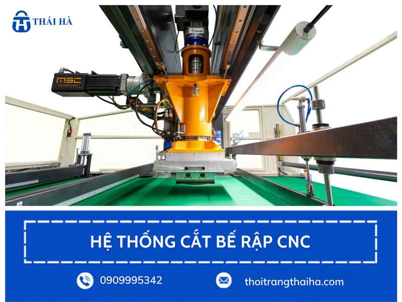 Hệ thống cắt bế rập CNC tại Xưởng balo Thái Hà