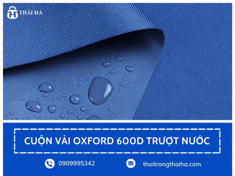 Cuộn vải Oxford 600D trượt nước