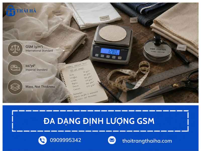 Đa dạng định lượng GSM vải canvas