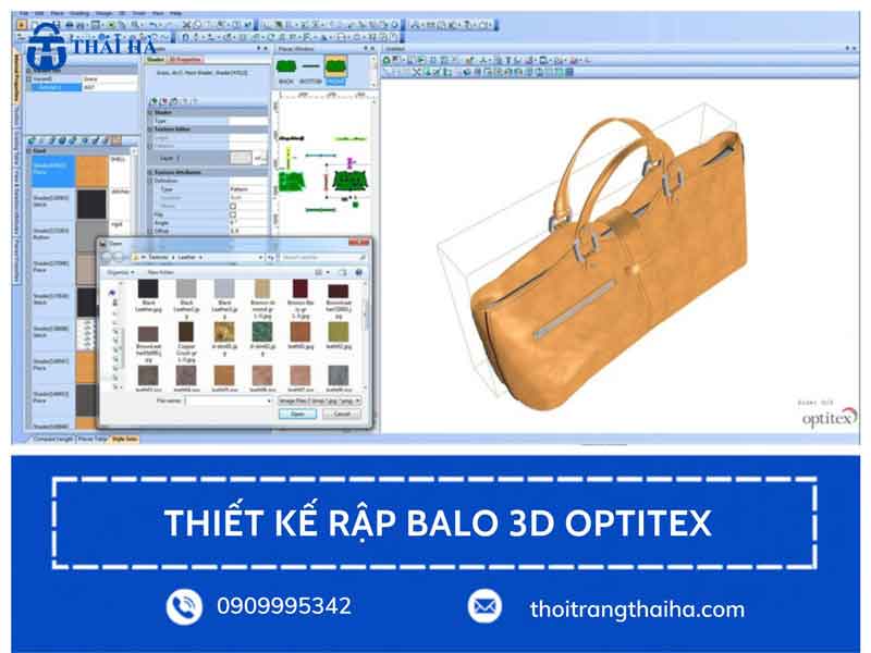 Thiết kế rập balo 3D trên phần mềm Optitex