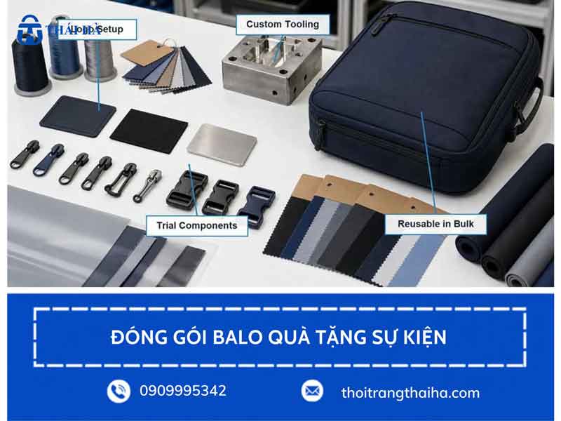 Đóng gói balo quà tặng sự kiện B2B