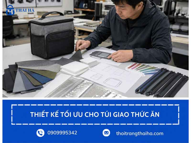 Thiết kế Ergonomics & Tối ưu cho túi giao thức ăn