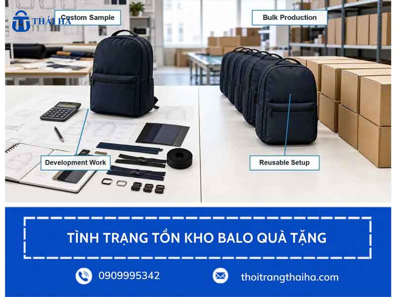 Tình trạng tồn kho balo quà tặng doanh nghiệp