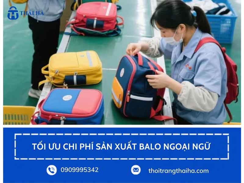 Tư vấn tối ưu chi phí sản xuất balo ngoại ngữ