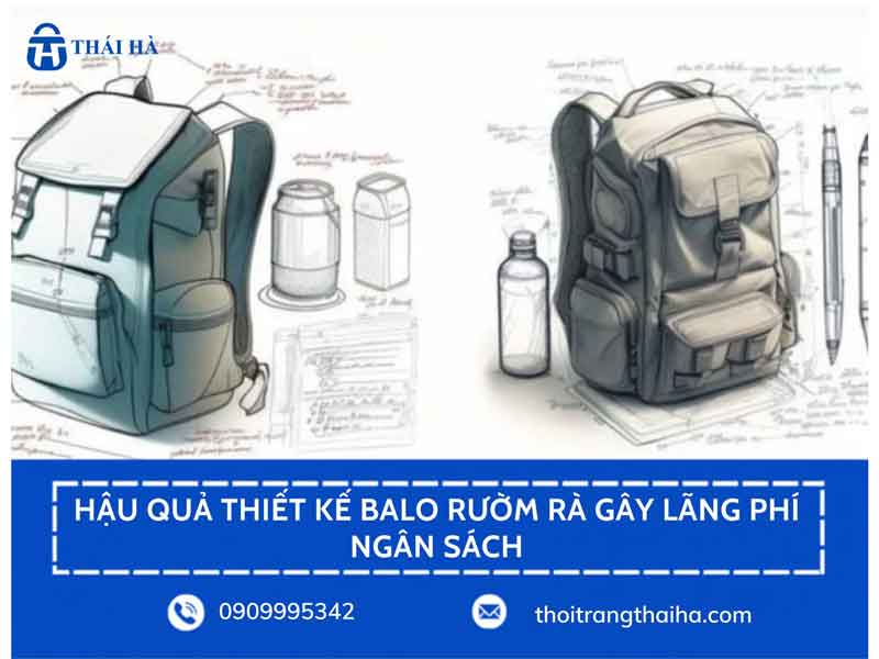 Hậu quả thiết kế balo rườm rà gây lãng phí ngân sách