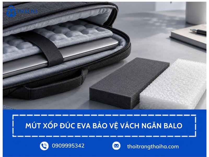 Mút xốp đúc EVA bảo vệ vách ngăn balo laptop