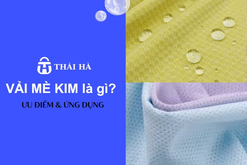 Vải mè kim (Mesh Jacquard hoặc Air Mesh) là loại vải dệt kim có cấu trúc tổ ong hoặc lưới nhỏ