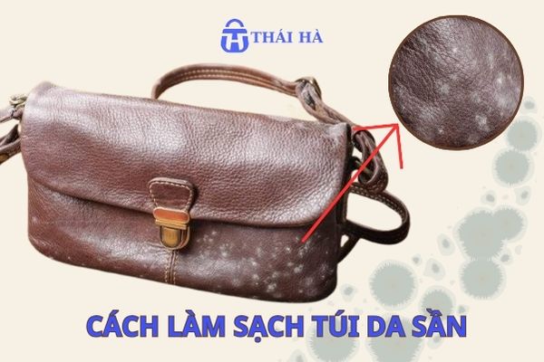 Cách làm sạch túi da sần - Không phai màu, Không tróc da