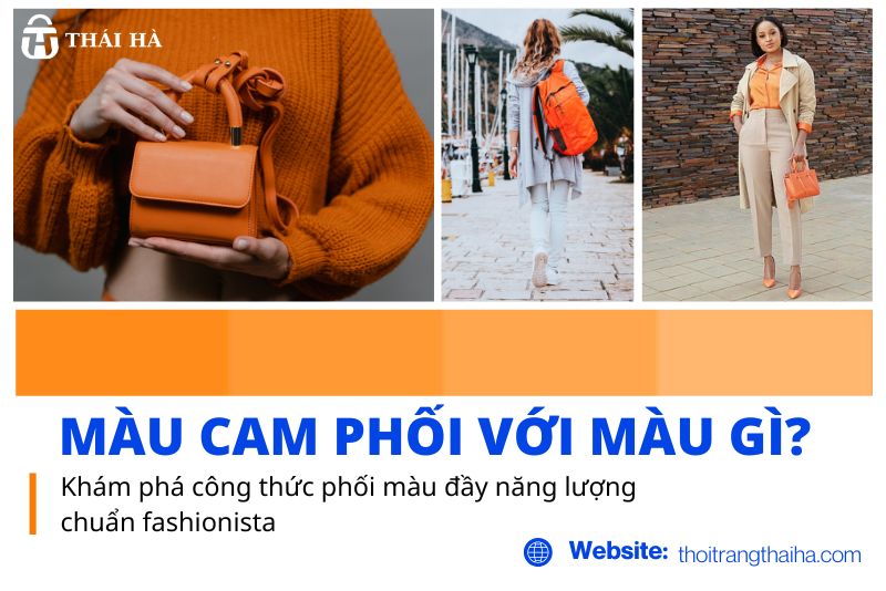 Màu cam phối với màu gì