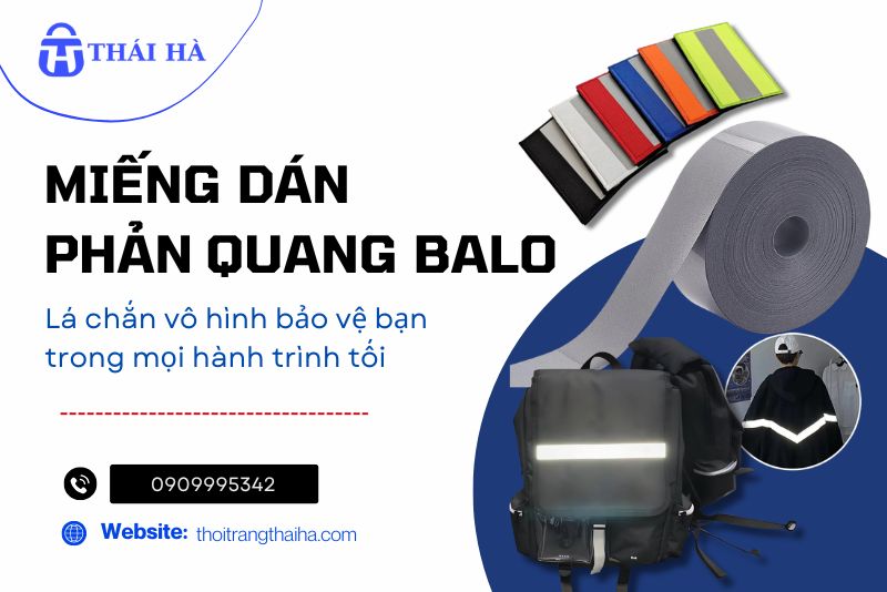 Miếng dán phản quang balo