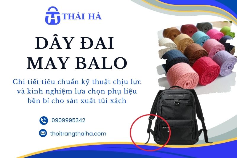 Dây đai may balo: Phân tích chi tiết chất liệu, thông số và tiêu chuẩn kỹ thuật