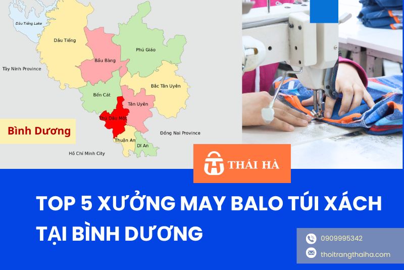 Top 5 xưởng may balo túi xách Bình Dương