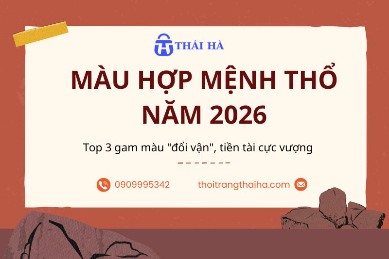 Màu hợp mệnh thổ năm 2026