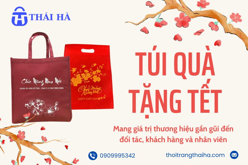 Túi quà tặng tết: giải pháp bao bì vải sang trọng cho đối tác, khách hàng và nhân viên