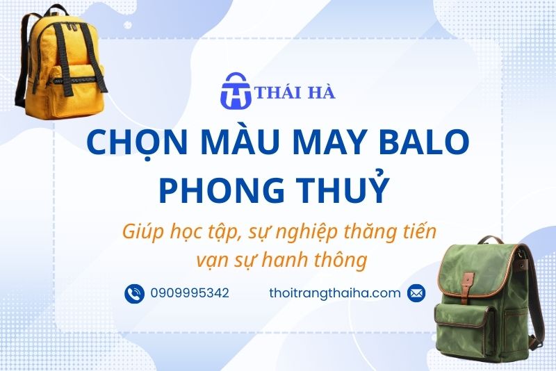 Chọn màu balo phong thuỷ