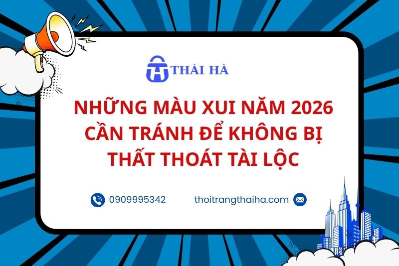 Những màu xui năm 2026 cần tránh