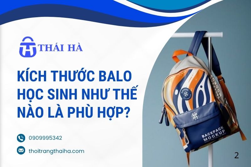 Kích thước balo học sinh như thế nào là phù hợp