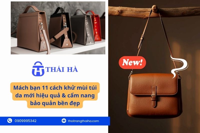 11 cách khử mùi túi da mới hiệu quả